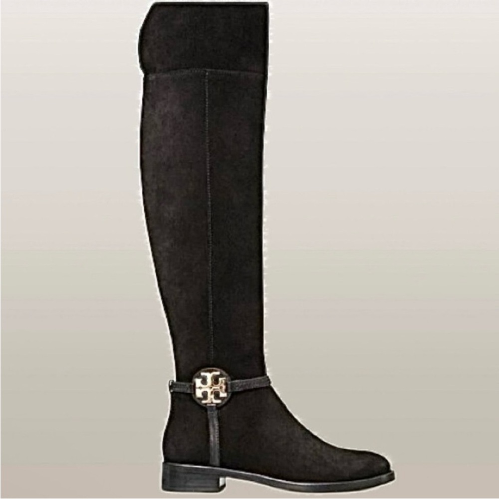 TORY BURCH - MILLER BLACK SUEDE
OVER THE KNEE BOOTS- Size: 6
Mint Condition